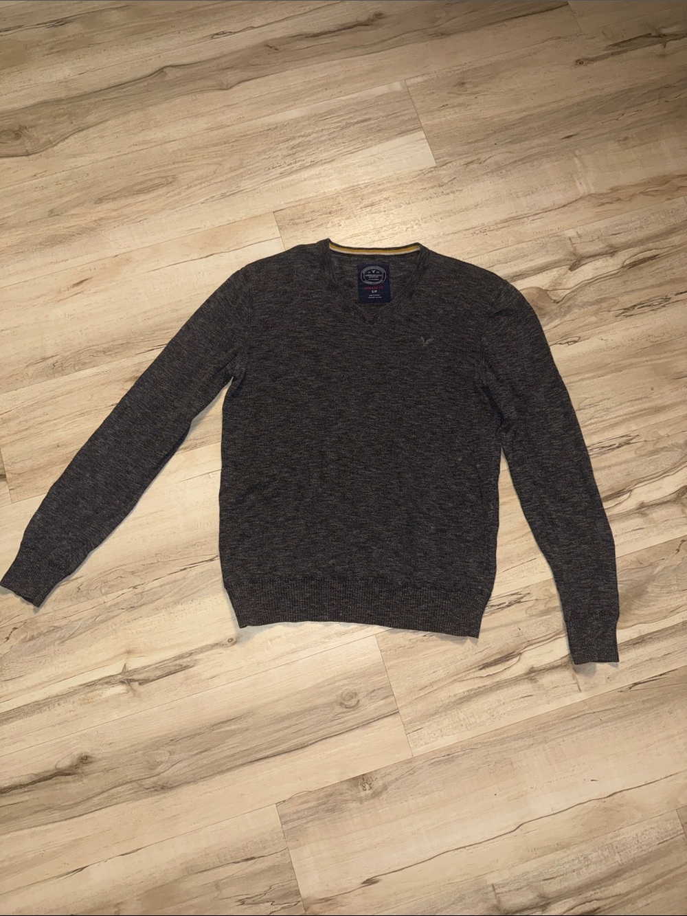 American Eagle Outfitters Men's Dark Heather Crewneck Sweater